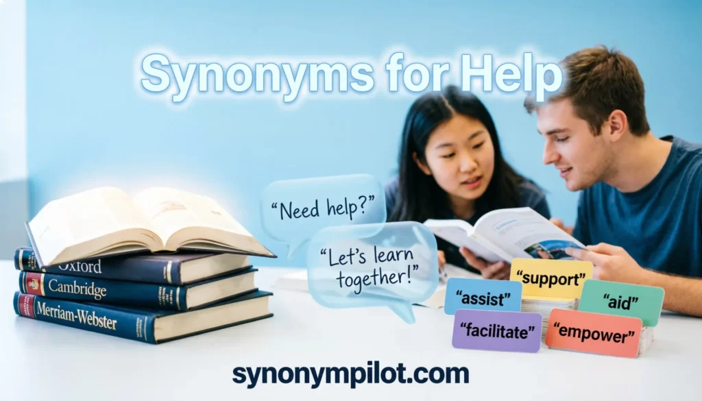 help synonym