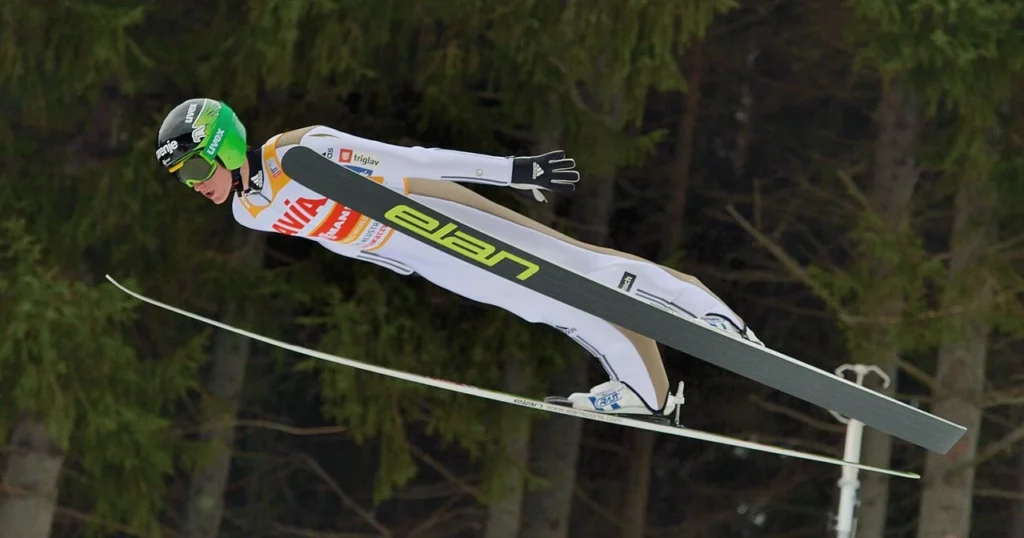 how is it possible for ski jumpers to stay