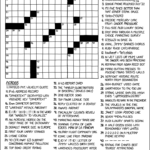 crossword puzzle