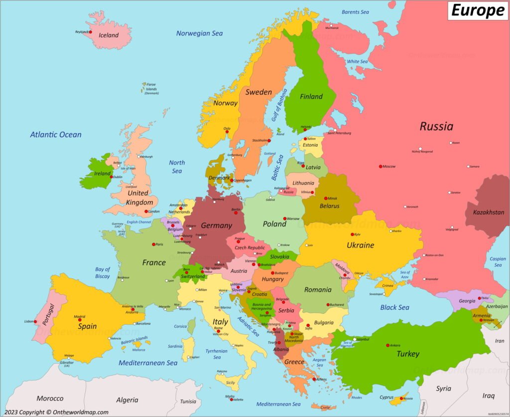 map of europe