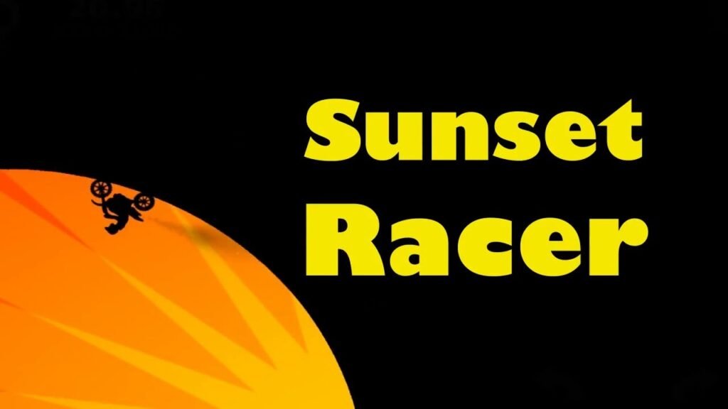 sunset bike racing