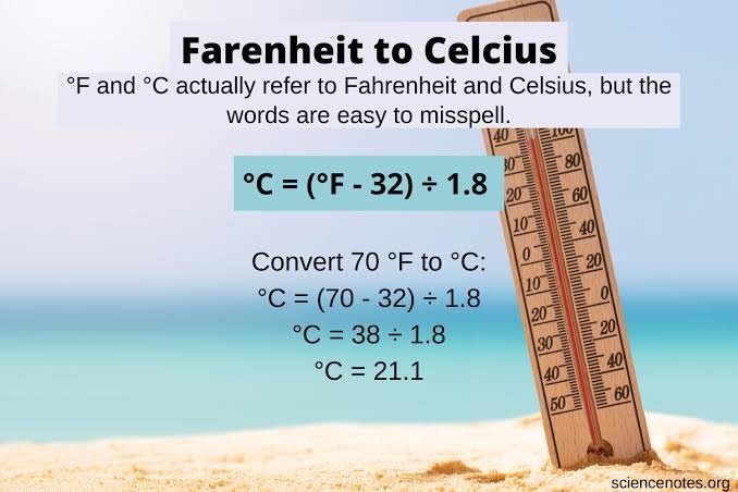 fahrenheit to celsius