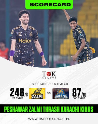 karachi kings vs peshawar zalmi match scorecard